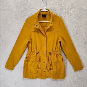 Eden Society Women's Yellow Mustard Utility Jacket Size Medium